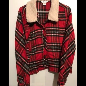 Women’s soft plaid jacket